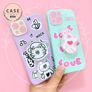 Samsung A04 A04s A12 A13(5G) A23 A51 A53 A73 S22 Ultraเคสมือถือนิ่ม TPU กันเลนส์กล้องพิมพ์ลายการ์ตูน ฟรี Griptok น่ารักเ