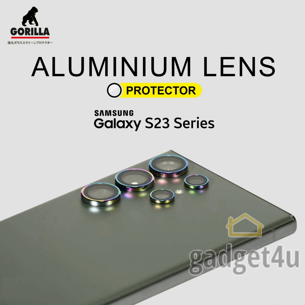 Gorilla Aluminium Lens ฟิล์มกระจกกล้อง Samsung Galaxy S23 Ultra / S22 Plus / S22