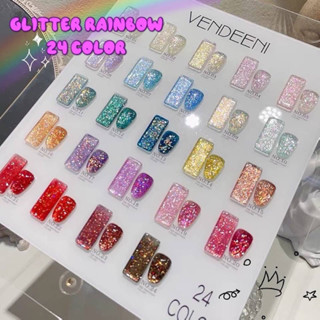 vendinee c14 กลิตเตอร์24สี glitter gel