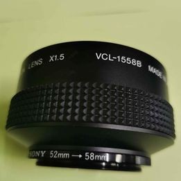 Sony​ tele conversion lens x1.5 vcl-Sony​ tele conversion lens x1.5 vcl-1558b สินค้ามือสองจากญี่ปุ่นเลนส์ใสๆ​58MM