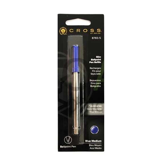 ไส้ปากกา ลูกลื่น CROSS รุ่น 8783-5 สีน้ำเงิน (สลิม) ของแท้