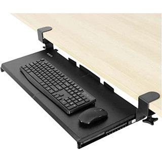 ที่วางคีย์บอร์ด รุ่นปรับระยะความสูงได้ Keyboard tray ถาดวางคีย์บอร์ดและเมาส์ แบบหนีบโต๊ะ ไม่ต้องเจาะโต๊ะ