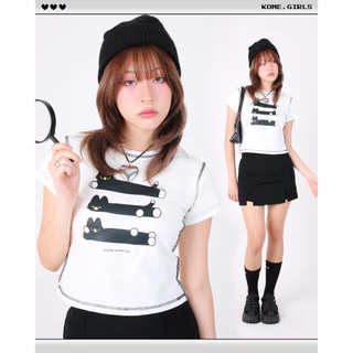 kome.offi เสื้อยืดครอป รุ่น Hey Ruby / Ruby Lazy