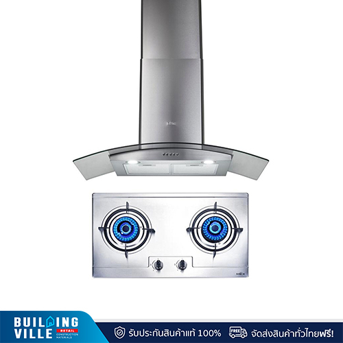 [ส่งฟรี!!] MEX ชุดเครื่องดูดควัน KV7269X90 + เตาแก๊ส MX172M