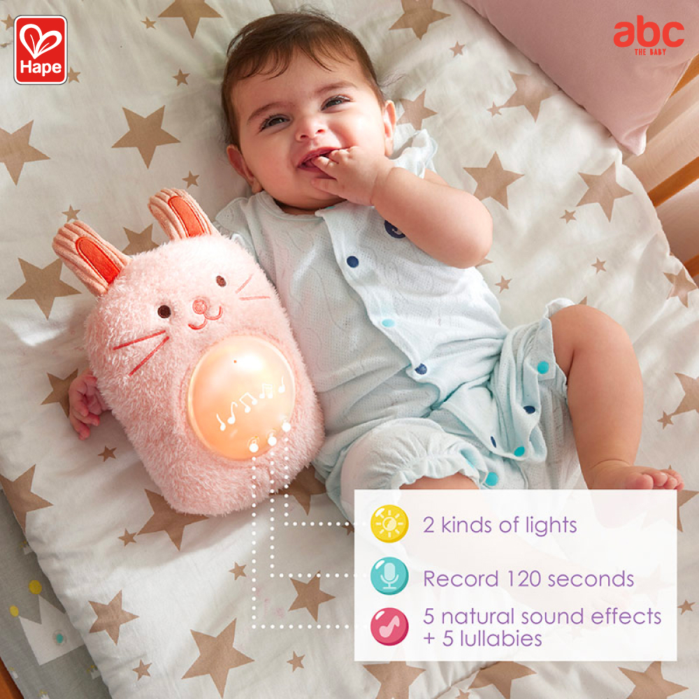 Hape لعبة موسيقية دمية مضيئة للتهويد My Music Pal - Huggy لعبة تنموية من عمر 0 شهر فأكثر صورة 4