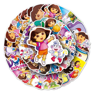 สติ๊กเกอร์ Dora 532 ดอร่า 50ชิ้น น้องน่ารักมาก ดอล่า การ์ตูน เด็ก dora ผู้หญิง สติ้กเกอร์ น่ารัก เด็ก เบบี้ baby Shark