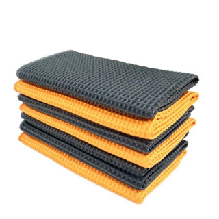 ผ้าเช็ดรถ (Korea) Waffle Weave Drying towel