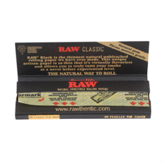 RAW กระดาษล้วน  Classic BLACK  Single Wide 70mm