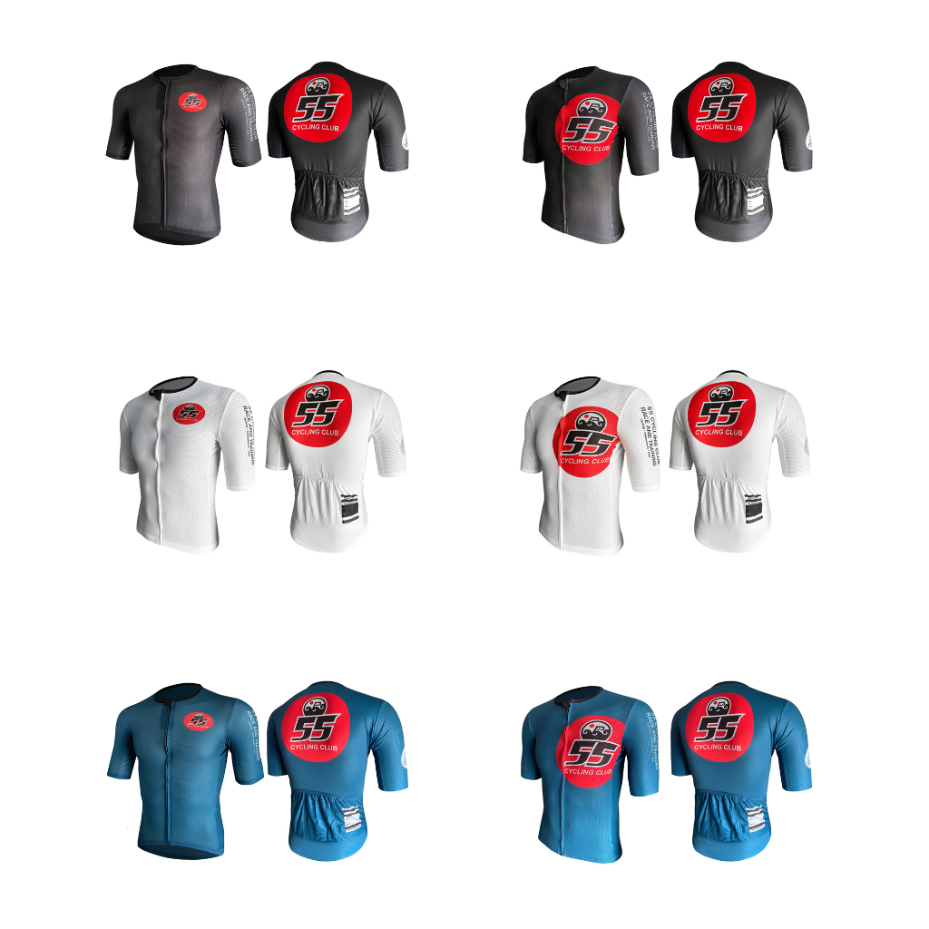 เสื้อปั่นจักรยาน ชุดปั่นจักรยาน 55 Cycling Club Jersey