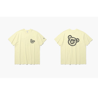 ALAND เสื้อยืด ISTKUNST BEAR &amp; SMILEY TEE Yellow Color S, M, L