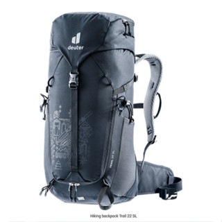 เป้ deuter รุ่น Trail 22SL โลโก้ใหม่ ปี 2023 สีดำ Black 125