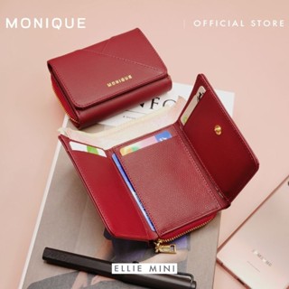 MONIQUE · Ellie Mini Wallet กระเป๋าสตางค์แบบพับ หนังวัวแท้