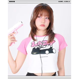 kome.offi เสื้อยืดครอป รุ่น Hey Ruby / Ruby Lazy