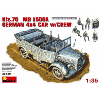 1/35 Kfz.70 Mb 1500A German 4×4 Car w/Crew [MI 35139]