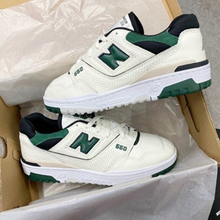 New Balance 550 Sea Salt Pine Green แท้ 100%