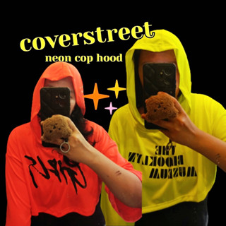 🔥coverstreet💘New Item พร้อมส่งจากไทย​ ​ เสื้อนีออน​ เสื้อสะท้อนแสง​ เสื้อนีออนสีเขียว​ เสื้อคอปนีออน