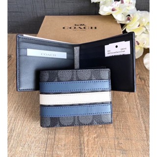 แท้💯% Coach Slim Billfold Wallet ส่งฟรีค่ะ