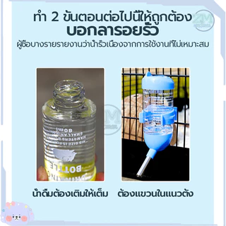 ขวดน้ำแฮมเตอร์ 250ml ที่ให้น้ำแบบแขวนกรง ขวดน้ำสัตว์เลี้ยง​ ขวดน้ำกระต่าย แบบติดกรง บรรจุน้ำได้