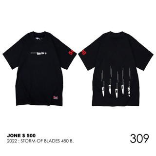 จำนวนจำกัด จัดเลย !! Dr.Street JONE 500 เสื้อโจร คลอเล็คชั่นล่าสุด เสื้อยืดสกรีนลาย 2022 Collection 309 337