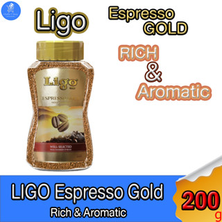 LIGO ESPRESSO GOLD COFFEE ลีโก้ เอสเพรสโซ่ โกลด์ กาแฟฟรีซดราย ขนาด 200 กรัม