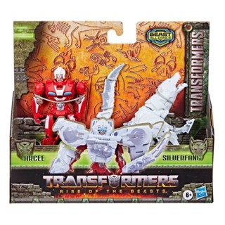 Transformers Rise Of The Beasts Movie Arcee Silverfang Beast Alliance, Beast Combiners 2-pack Toys 5-inch