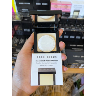 JUL02 ส่งฟรี แป้งอัดแข็ง Bobbi Brown Sheer Finish Pressed Powder 6g สี Pale Yellow