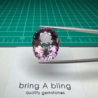 อเมทิสต์ Amethyst จากแซมเบีย 21.65 ct ไม่ปรุงแต่ง สีม่วงแดงสวยมาก สะอาด