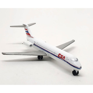 โมเดลเหล็กมาจอเร็ต Majorette Douglas MD-80 - CSA Airline สีขาว ยาว 10 cm มือสอง #001