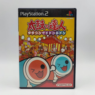 Taiko no Tatsujin: Tatakon de Dodon ga Don แผ่นมีรอย เล่นได้ PlayStation 2 PS2 มีกล่องใสสวม เพื่อเก็บสะสมให้