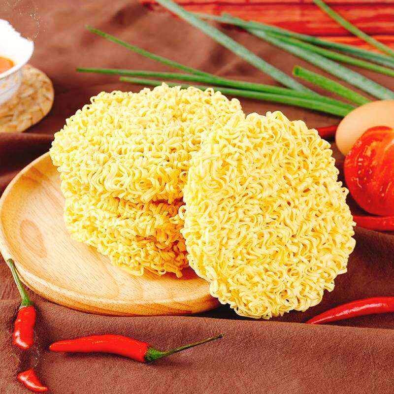 บะหมี่ไข่แห้ง เส้นเปล่า กึ่งสำเร็จรูป ขนาดก้อน 45 กรัม แพ็ค 48 ก้อน เส้นเหนียวนุ่ม สำหรับต้มและผัด - รูปที่ 2