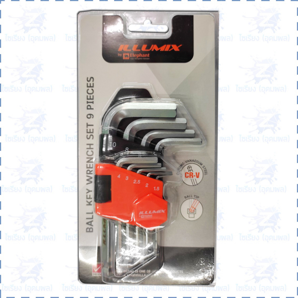 รวมอุปกรณ์ช่าง Illumix ตราช้าง ไขควง คีม ประแจ ตลับเมตร Screwdriver Wrench Pliers Measuring Tape