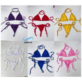 👙👙ชุดว่ายน้ำ 8สี บิกินี่ เซ็กซี่คลาสสิค #0038