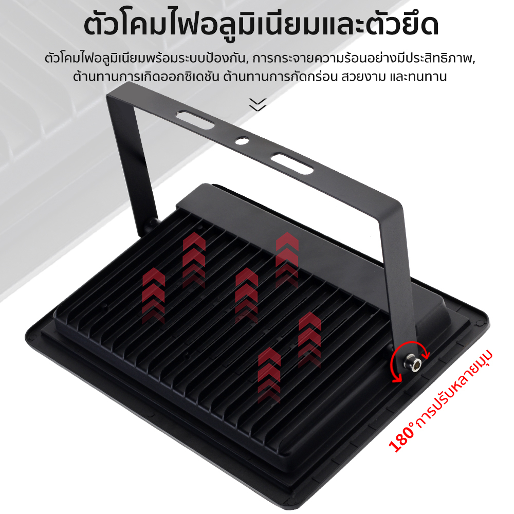 ไฟยูวี ไฟ UV 50W 100W 150WPro ไฟแบล็คไลท์ IP66 กันน้ำ blacklight ไฟเวที ไฟสีม่วง ไฟสปอตไลท์ แบลค ไลท์ สะท้อนแสง ไฟปาร์ตี - รูปที่ 6