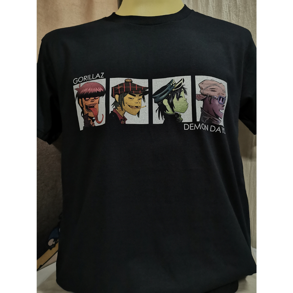 เสื้อวงนำเข้า Gorillaz Demon Days Style Vintage Britpop Blur Oasis Suede Electronic Hip Hop Style Vi