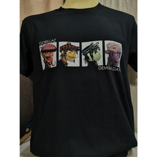 เสื้อวงนำเข้า Gorillaz Demon Days Style Vintage Britpop Blur Oasis Suede Electronic Hip Hop Style Vintage T-Shirt