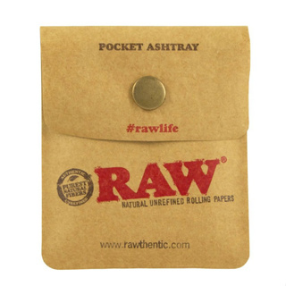 กระเป๋าที่เขี่ยพกพากันความร้อนใช้ซ้ำได้ RAW POCKET ASHTRAY รับประกันสินค้าแท้ 100% พร้อมส่งทุกวันจากไทย