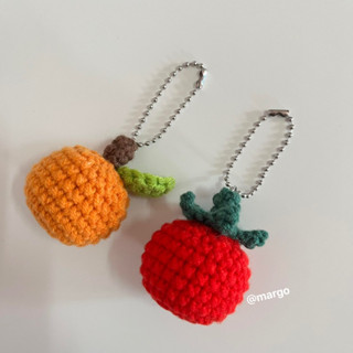 พวงกุญแจผัก/ผลไม้ไหมพรม🧶🍅🍊fruits/vegetables keychain 📍พร้อมส่ง