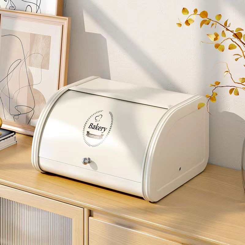 กล่องเก็บของอเนกประสงค์ตั้งโต๊ะสไตล์นอร์ดิกพร้อมฝาปิดกล่องเครื่องสำอางชั้นเก็บของในครัวเรือน