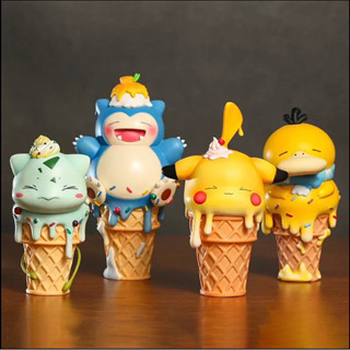 โปเกม่อน โมเดล ฟิกเกอร์ GK Pokemon Ice Cream Cone Series (Pikachu / Snorlax / Psyduck / Bulbasaur)