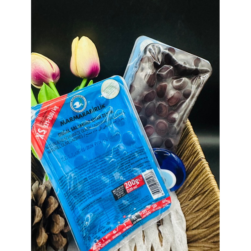 Marmarabirlik Dried Natural Black Olives 2XS 400g / มะกอกดำตุรกี 400 กรัม
