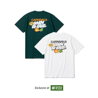 [พร้อมส่งแท้💯]เสื้อยืด CARNIVAL® x Bar B Q Plaza "Born To Grill