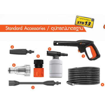 อะไหล่ เครื่องฉีดน้ำ Pumpkin ใช้กับรุ่น Maldives , laguna , laguna plus , yacht , Geneva , yacht plu