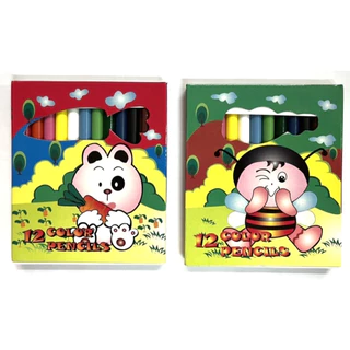 ดินสอสีไม้ 6 สี / 12 สี ตรา BE CARROT สั้น / ยาว สีไม้ราคาประหยัด