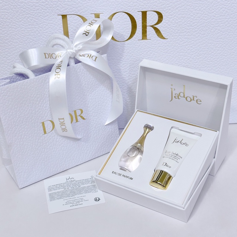 แท้ %น้ำหอม DIOR jadore edp mini set น้ำหอม 5ml body 20ml