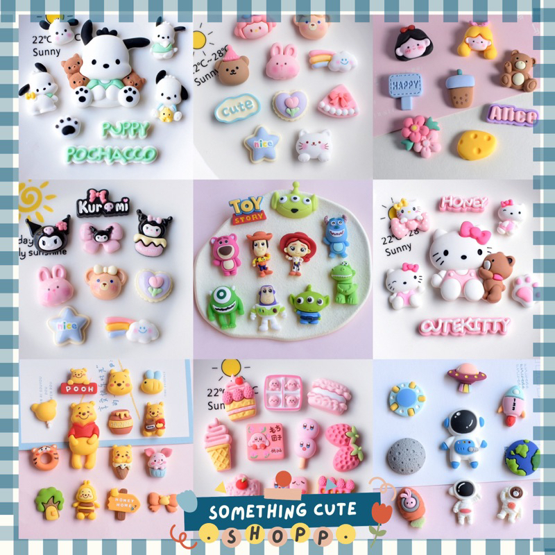 🔥ส่งจากไทย🔥ชุดตัวติดรองเท้าแบบเซต ตัวติดรองเท้า หัวโต มีลายให้เลือกเยอะมาก (ชอบแน่นๆแนะนำ 2 เซตค่ะ)somethingcute