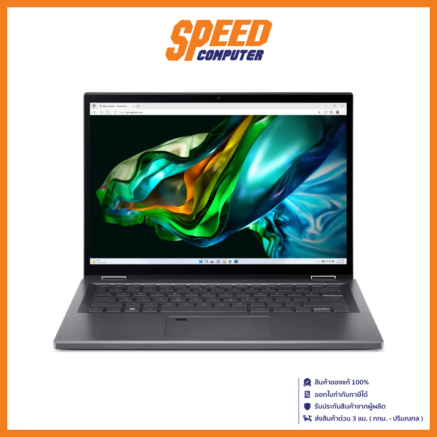 ACER SPIN 5 A5SP14-51MTN-54VT NOTEBOOK (โน๊ตบุ๊ค) INTEL I5-1335U/Steel Gray/ By Speed Computer