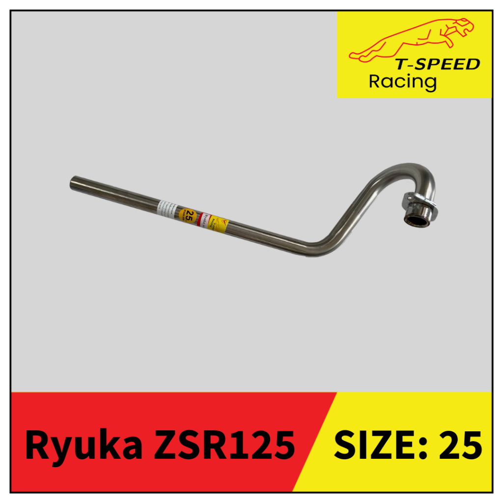 คอท่อRyuka ZSR125 สแตนเลส 25 m.m.