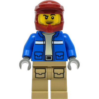 [ Minifigures ] มินิฟิก Lego - Wildlife Rescue Explorer Male : City Wildlife Rescue (cty1294, 60300) ราคา/ชิ้น
