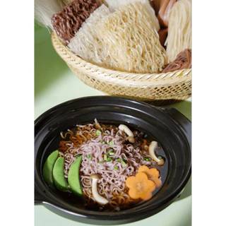 เส้นข้าวไรซ์เบอร์รี่อบแห้ง 280 กรัม (Riceberry ramen) กลูเตนฟรี ไม่ผ่านการทอด