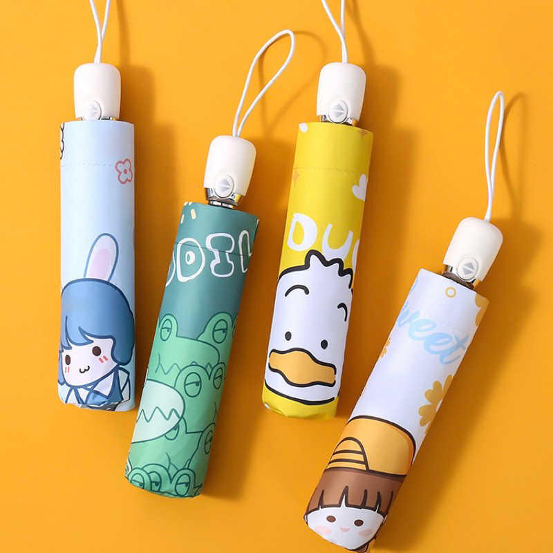 AL004 ร่มกันฝน ร่มกันแดด พับอัตโนมัติ ป้องกันแสงยูวี สินค้าพร้อมส่ง